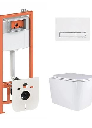 Готовое решение qtap для ванной комнаты: подвесной унитаз tern ultra quiet 525 x 345 x 360 + комплект инсталляции nest 4 в 1