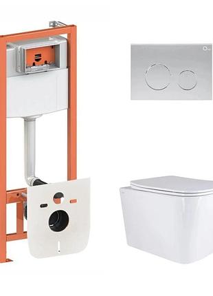 Готове рішення qtap для ванної кімнати: підвісний унітаз tern ultra quiet 525 x 345 x 360 + комплект інсталяції nest 4 в 1 (кругла