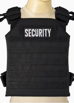 Універсальний жилет плитоноска із системою molle з прапорцем security art6920