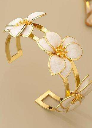 Жорсткий браслет "flower"