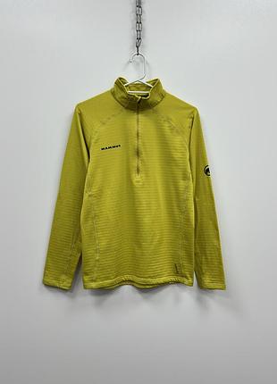 Шикарна кофта mammut taiss polartec half zip mid layer fleece pullover long sleeve yellow