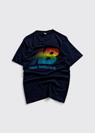 Футболка new balance винтаж vintageusa синяя мужская s