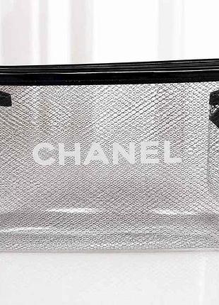 Косметичка прозрачный chanl силикон 211088 тм estet