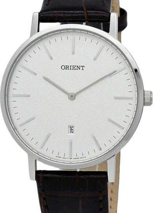 Мужские часы orient classic fgw05005w0 стальной корпус водозащита 30 м белый циферблат