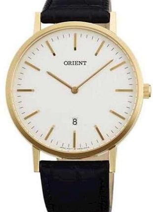 Мужские часы orient fgw05003w0 стальной корпус водозащита 30 м белый циферблат