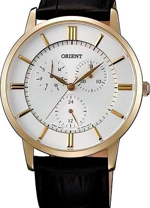 Мужские часы orient fut0g002w0 стальной корпус водозащита 50 м белый циферблат