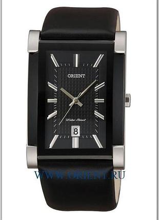 Мужские часы orient fundj003b0 стальной корпус водозащита 30 м чёрный циферблат