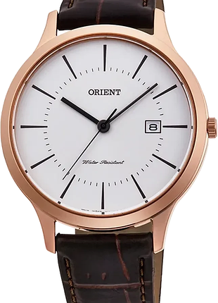 Мужские часы orient contemporary rf-qd0001s10b стальной корпус водозащита 30 м белый циферблат