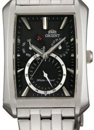 Мужские часы orient cutaf002b0 стальной корпус водозащита 50 м чёрный циферблат