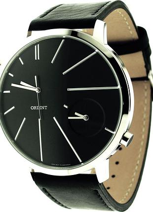 Мужские часы orient fqc0p003b0 стальной корпус водозащита 30 м чёрный циферблат