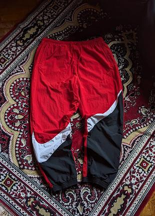 Брюки nike big swoosh оригинал спортивки красные мужские xl