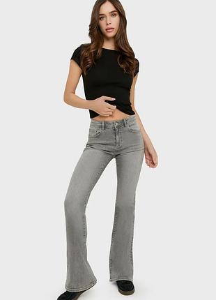 Трендові сірі джинси клеш h&m divided flare