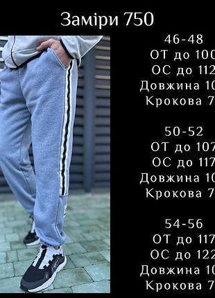Штани чоловічі тринитка на флісі