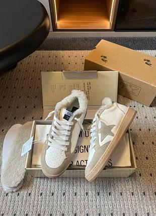 Неймовірні кеди golden goose з хутром