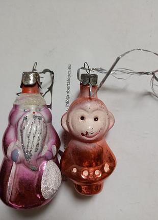 Елочные игрушки винтажные 50-60 года.