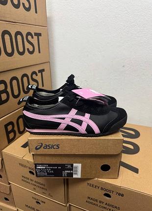 Кроссовки асисs оннитsukа tiger black pink / ассикс оницука черно розовые 36 37 38 39 40 41