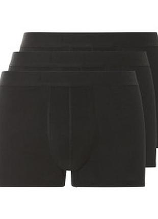 Чоловічі чорні труси боксери livergy (3 шт), розмір 2xl, 4xl