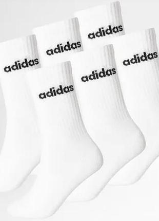 Набір шкарпеток adidas linear crew socks cushioned socks 6 pair pack jl6096