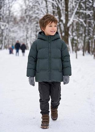 Курточка 176, р.100,110,120,130,140,150, синтепон+нейлон, зеленый