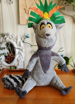 Коллекционная мягкая игрушка король джулиан мадагаскар dreamworks с биркой / king julien