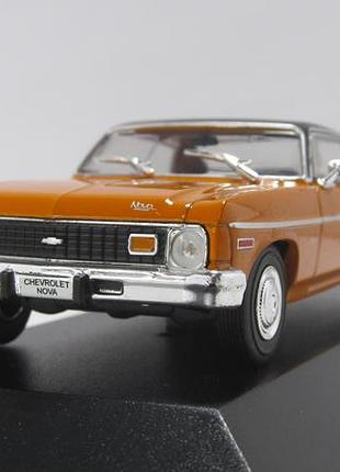 Chevrolet nova 1974, grandes autos memorables. 1:43 бокс.шевроле нова 1974