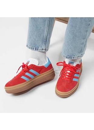 Кросовки кросівки adidas gazelle platform