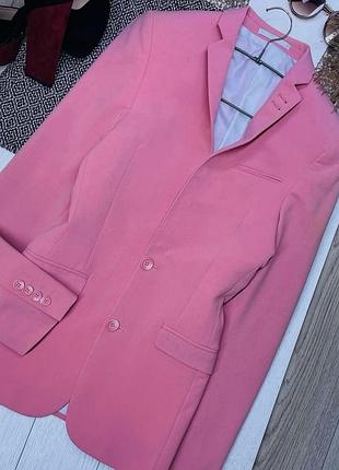 Новий осінній піджак asos xs рожевий піджак приталений жіночий піджак подовжений рожевий піджак маленького розміру