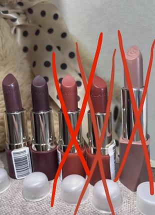 Помада для губ clarins joli rouge brillant 744s plum  \  clarins joli rouge velvet 742v