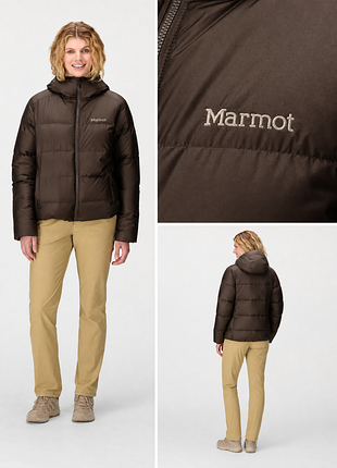 Marmot w guides down hoody / marmot жіночий пуховик з капюшоном оригінал s m