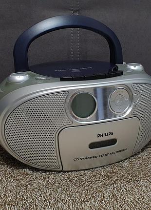 Магнитола (бумбокс) philips az1022 - шикарное состояние\ привезенная из англии