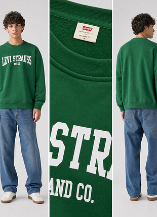 Levi’s relaxed graphic crewneck sweatshirt / levi’s чоловічий світшот | оригінал | m, l