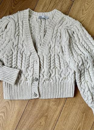 Кардиган вʼязаний, zara