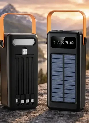 Павербанк, power bank solar ym-636cx 80000 mah з ліхтариком