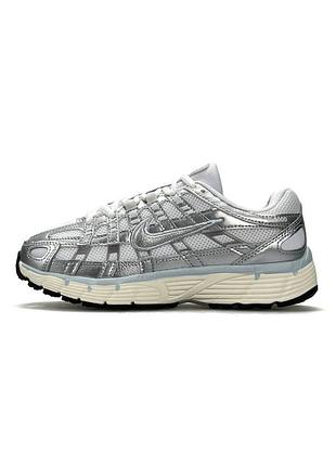 Кросівки жіночі nike p-6000 silver beige