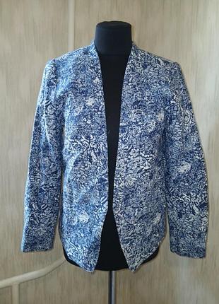 Жакетh &amp; m размер l из хлопка и льна