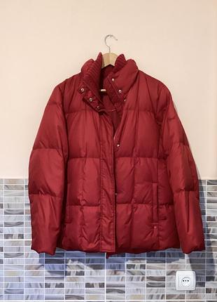 Пуховик esprit натуральний пух тепла зимова куртка (р. xl, пуховая куртка)