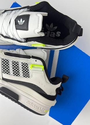 Adidas forum mod low white black lime