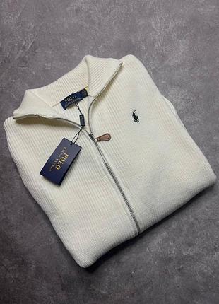 Продам абсолютно новий чоловічий кардиган (кофту) преміум-бренду polo ralph lauren у класичному білому (молочному) кольорі.