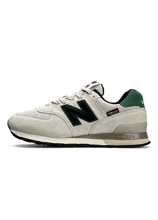 Мужские кроссовки new balance 574 light grey green