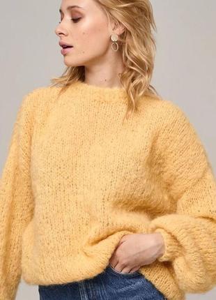 Oversize свитер из шерсти альпака