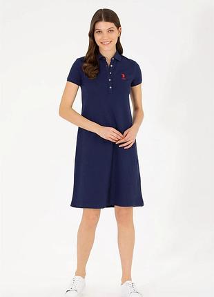 Стильна темно-синя сукня-поло u.s. polo assn.
