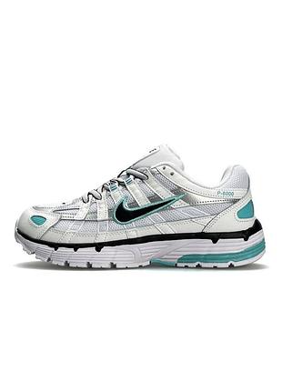Кросівки жіночі nike p-6000 w white black mint