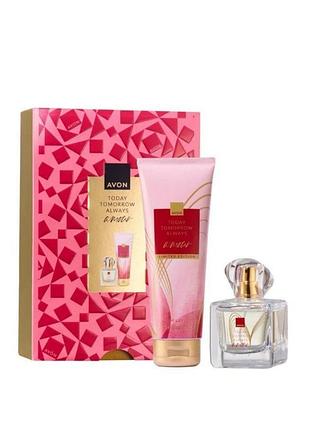Женский подарочный набор avon tta amour в подарочной упаковке