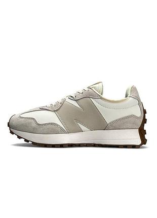 😍 жіночі кросівки new balance 327 beige white