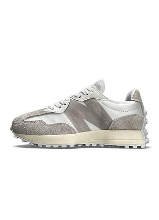 😍 жіночі кросівки new balance 327 light grey white