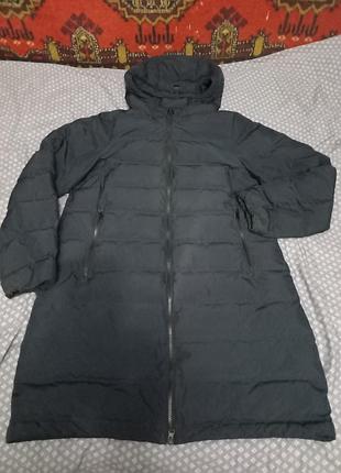 Стильне жіноче пальто пуховик geox spherica long parka, оригінал, р. l