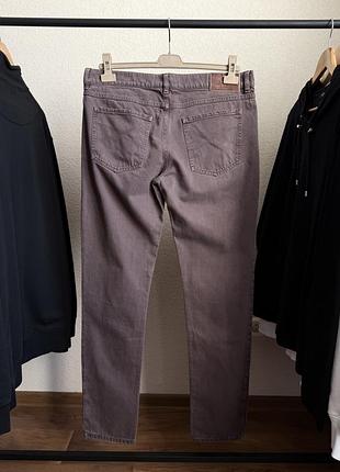 Джинсы brunello cucinelli selvedge brown jeans classic luxury denim