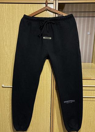 Спортивні трикотажні штани на флісі,джогери fear of god essentials sweatpants.