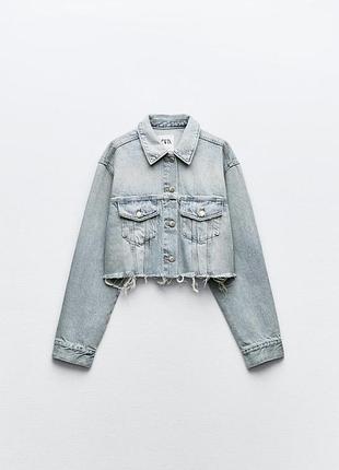 Джинсова куртка сорочка zara s