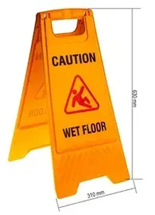 Табличка мокрая пол "wet floor" 63см